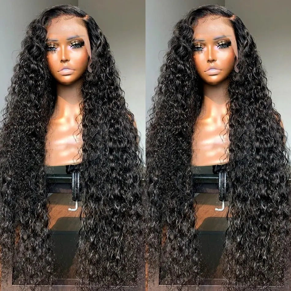 13x4 Transparent Lace Deep Wave Wig