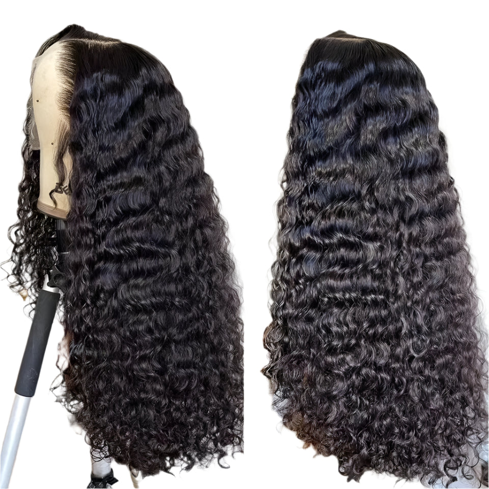 ready to ship human hair deep wave wig