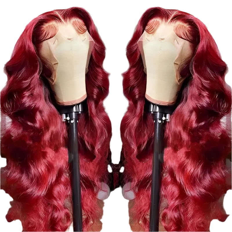 13X4 HD Lace Burgundy Body Wave Wig - Litty & Pretty