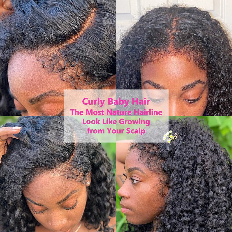 New! 13x4 Transparent Lace Kinky Curl Wig w/ 4c Hairline - Litty & Pretty