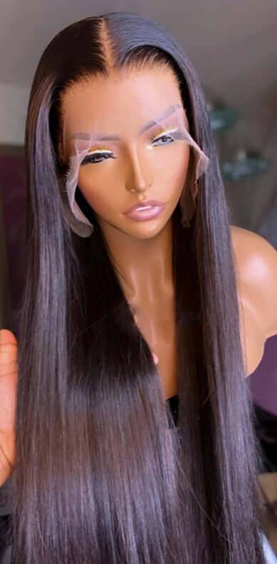 13x4 HD Lace Bone Straight Virgin Brazilian Wig - Litty & Pretty