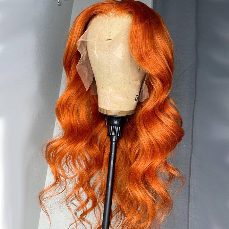 13x4 Transparent Lace Ginger Body Wave Wig - Litty & Pretty