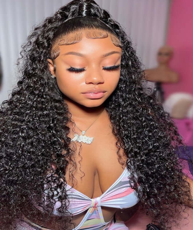 13x4 Swiss HD Lace Jerry Curl Wig - Litty & Pretty