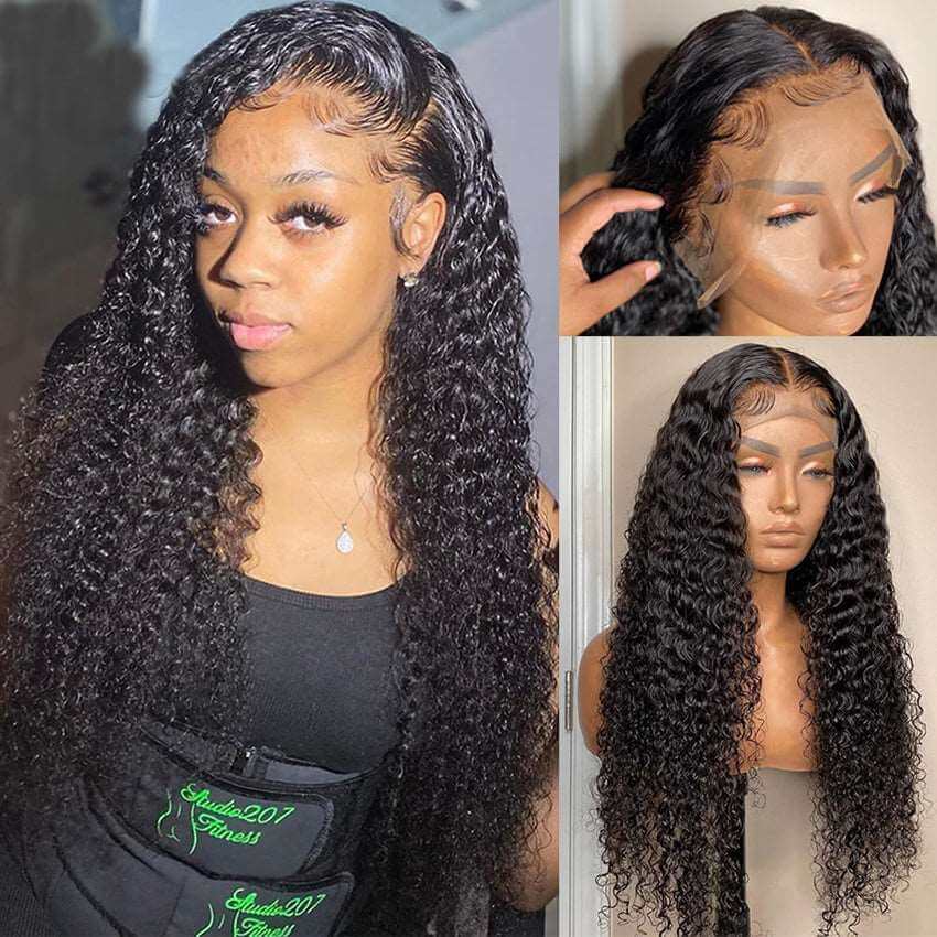 13X4 Transparent Lace Jerry Curl Wig - Litty & Pretty