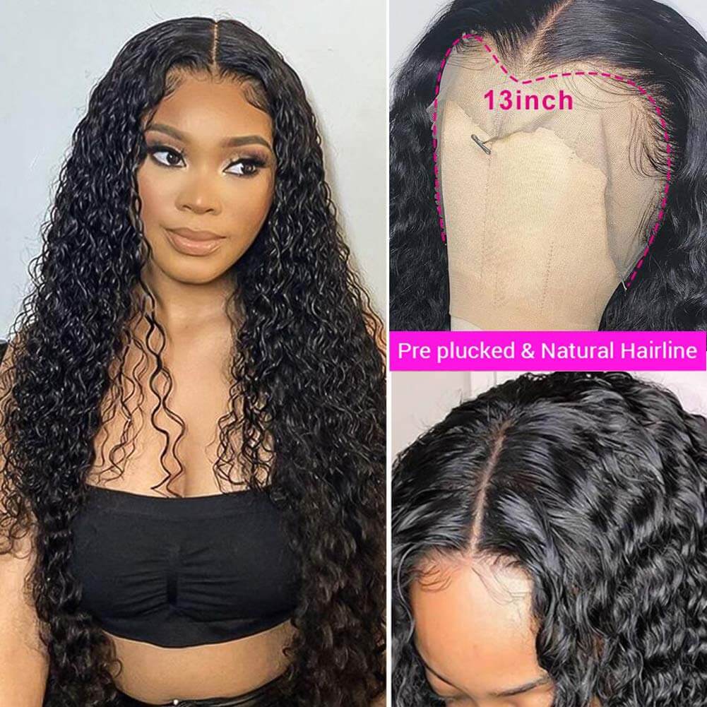 13X4 Transparent Lace Jerry Curl Wig - Litty & Pretty